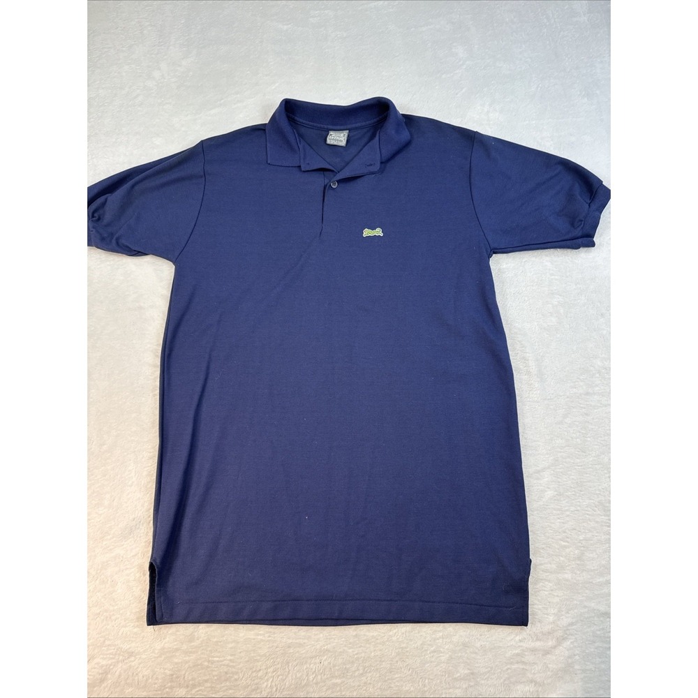 Le Tigre Men's Large Tall Navy Blue Polo Shirt Preppy Country Club Vintage